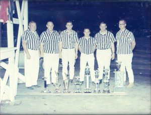 Left to right: Dick Simpson, Jim Stangel, Jim Modrell, Larry Cook, William Clegg, Jim Pingel.