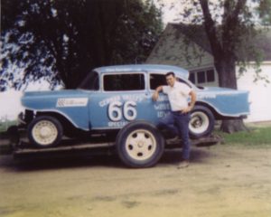 Jon Hiscocks and the "German Valley Special." (Hiscocks collection)